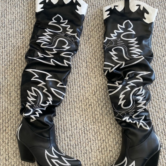 WORN ONCE - Dolls Killz Cowboy Boots - Picture 3 of 3